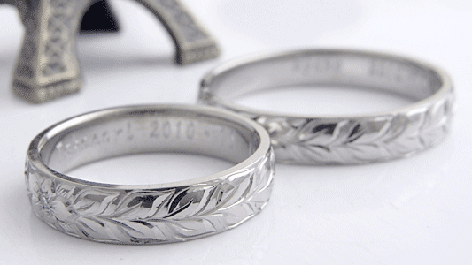 Hawaiian Jewelry手彫り