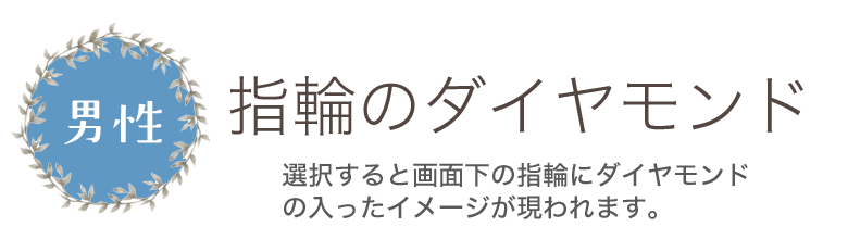 表面ダイヤモンド男性