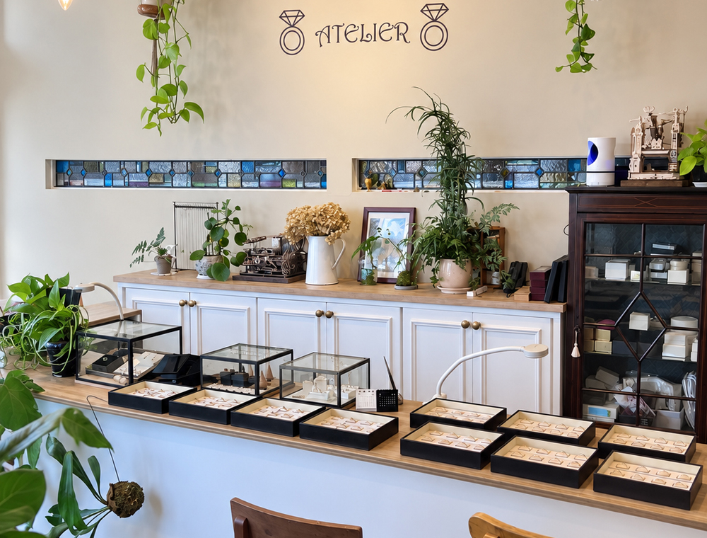 JEWELRY ATELIERで美味しい珈琲頂きながら