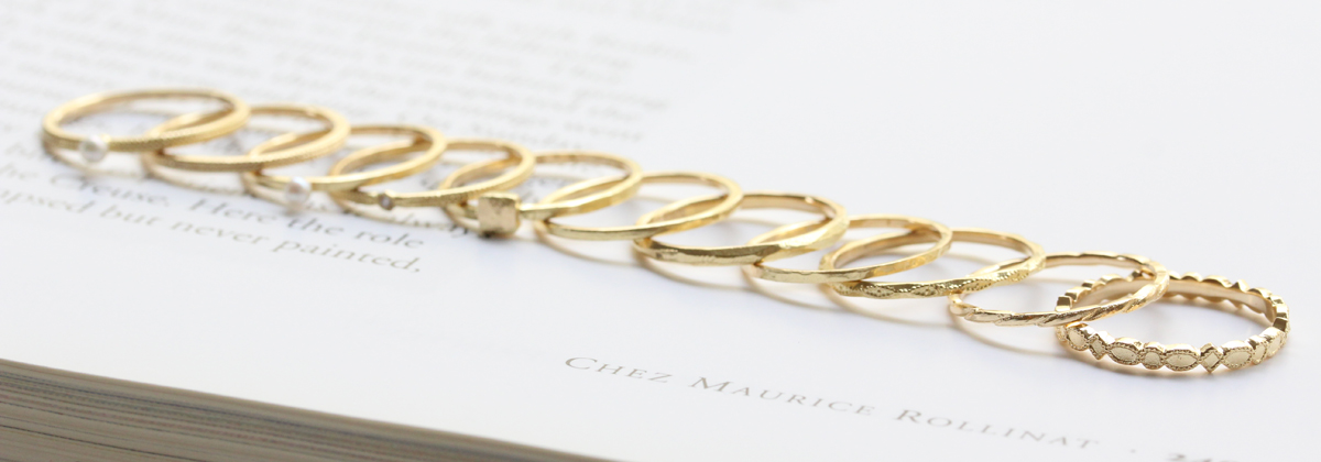 細身で華奢なリングのイメージ