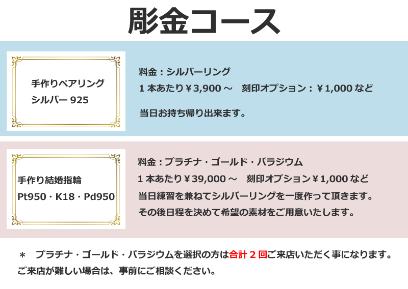 福岡で素材も豊富に選べる結婚指輪